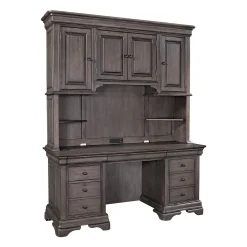 Kensley Credenza Desk w/ Hutch - 68"W x 24"D