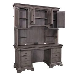Kensley Credenza Desk w/ Hutch - 68"W x 24"D