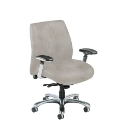 Leather Ergonomic Chair with Chrome Frame