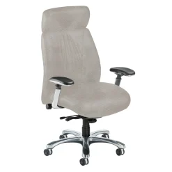 Leather Executive Chair with Chrome Frame