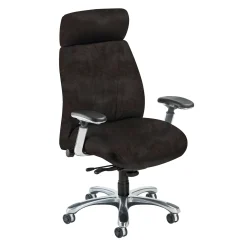 Leather Executive Chair with Chrome Frame