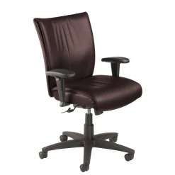 Leather Mid-Back Managers Chair