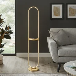 LED Column Floor Lamp w/ Charging - 56