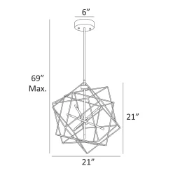 LED Geometric Pendant - 69
