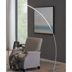 LED Large Arch Lamp, Silver - 80