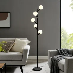 LED 5-Lite Floor Lamp Globe Tree - 71.5"H