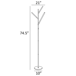 LED 3-Lite Floor Lamp Tree - 74.5