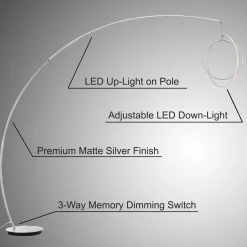 LED Modern Orb Arc Floor Lamp 83