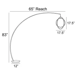 LED Modern Orb Arc Floor Lamp 83