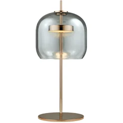 LED Smoke Gold Table Lamp Accent - 25"H
