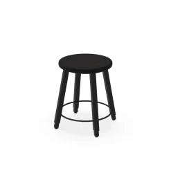 4-Legged Adjustable Square Tube Stool with Laminate Seat - 18-28H