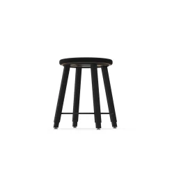 4-Legged Adjustable Square Tube Stool with Laminate Seat - 18-28H