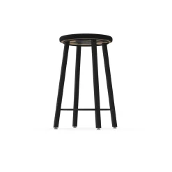 4-Legged Square Tube Stool with Laminate Seat - 24