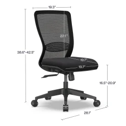 Level Armless Office Chair
