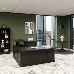 Liberty Height Adjustable L-Desk w/ Right Return Executive Suite