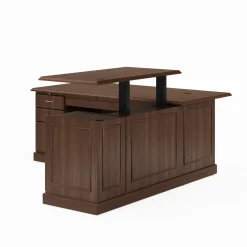 Liberty Height Adjustable L-Shaped Desk with Right Return - 72