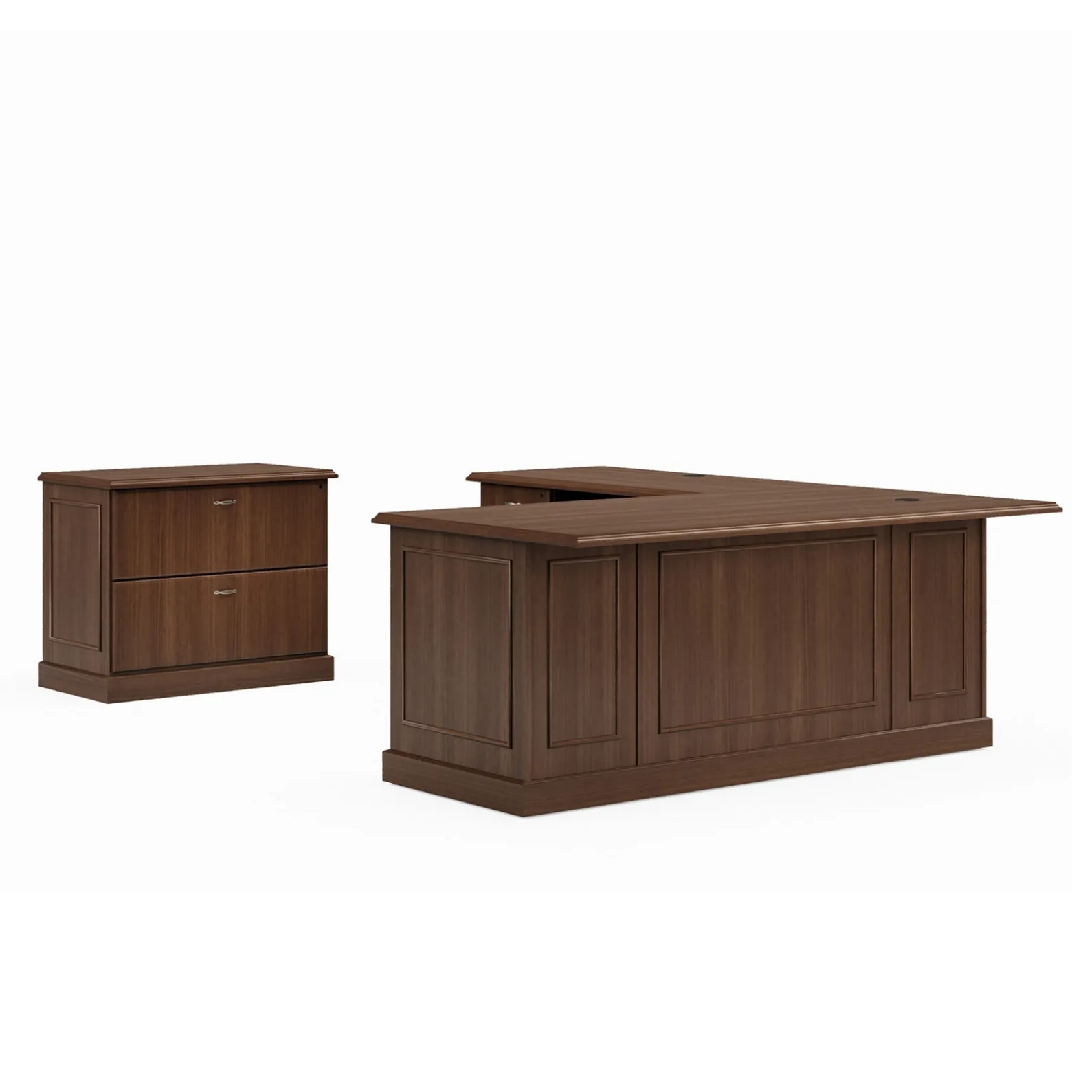 Liberty L-Shaped Desk w/ Left Return and Lateral File