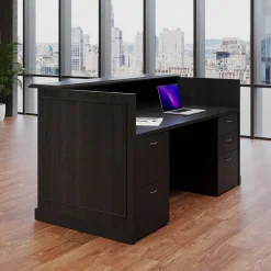 Liberty Reception Desk w/ Combo File Pedestals - 72