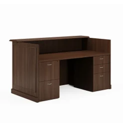 Liberty Reception Desk w/ Combo File Pedestals - 72