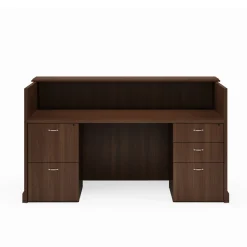 Liberty Reception Desk w/ Combo File Pedestals - 72