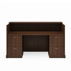 Liberty Reception Desk w/ File-File Pedestals - 72"W x 39"D