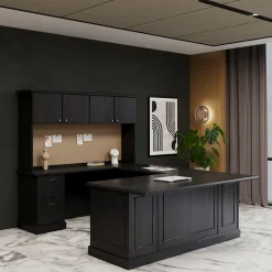 Liberty U-Shaped Desk w/ Left Bridge - 72