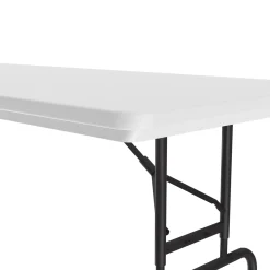 Lightweight Adjustable Height Plastic Folding Table - 72