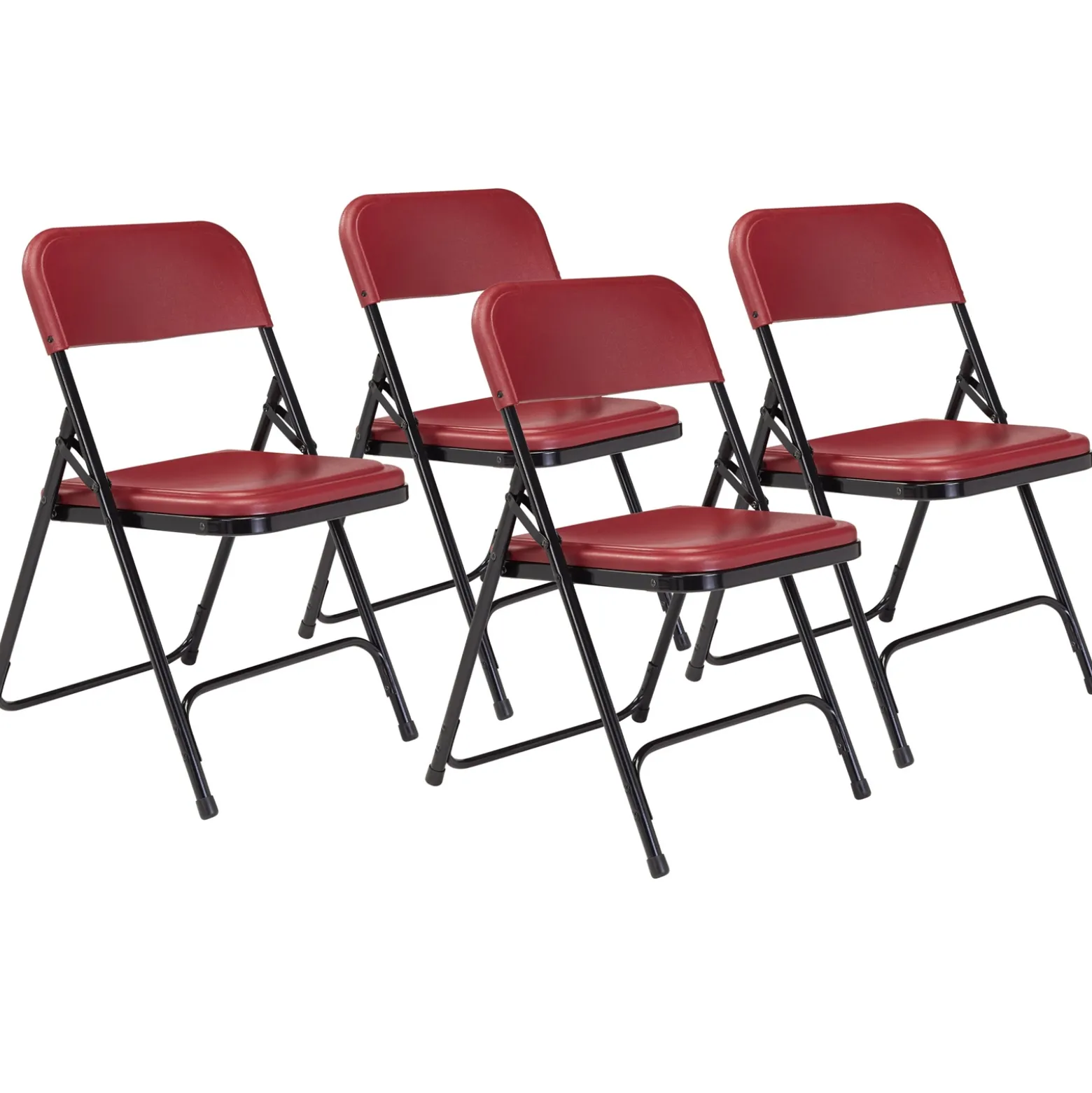 Lightweight Plastic Folding Chair - 4 Pack