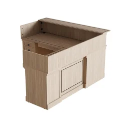 Lincoln L-Shaped Reception Desk with Left Return - 72