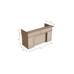 Lincoln Reception Desk - 72