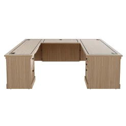 Lincoln U-Shaped Executive Desk with Left-Handed Bridge - 66