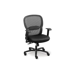 Linear Mesh Back Big & Tall Chair with Memory Foam Fabric Seat