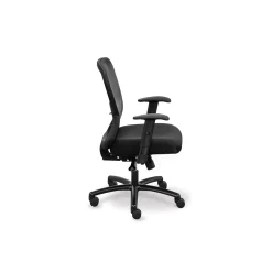 Linear Mesh Back Big & Tall Chair with Memory Foam Fabric Seat