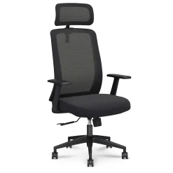 Link Mesh-Back Office Chair with Adjustable Headrest