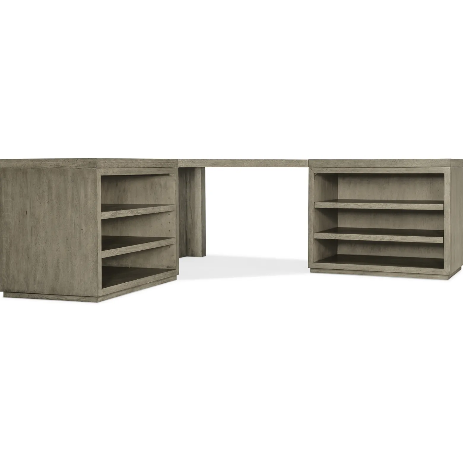Linville Falls Corner Desk with Open Storage - 85"W x 85"D