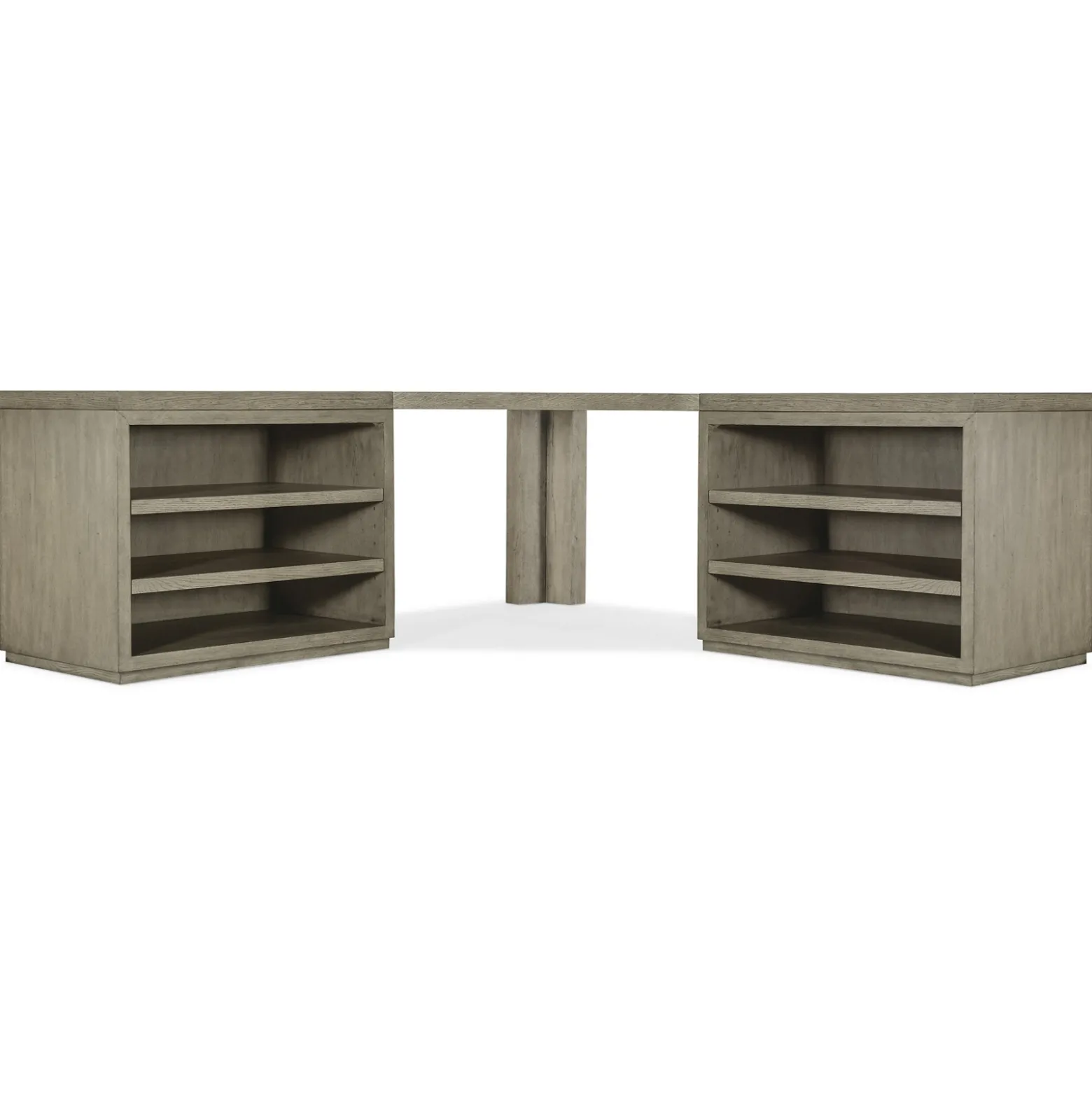 Linville Falls Corner Desk with Open Storage - 85"W x 85"D