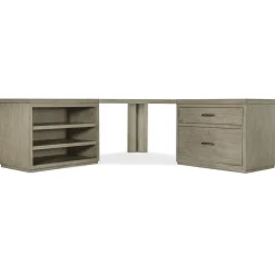 Linville Falls Corner Desk with Storage - 85"W x 85"D