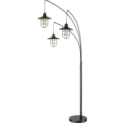 3-Lite Arch Lantern Floor Lamp - 89