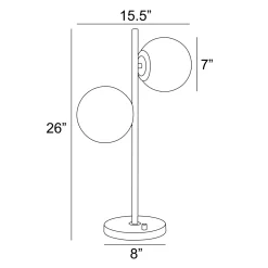 2-Lite Dome Table Lamp - 26