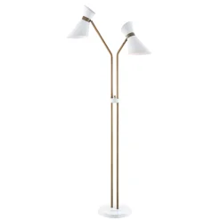 2-Lite Floor Lamp, Brass - 60