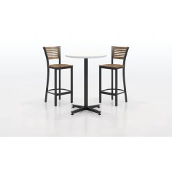 Loft Bar Height Table and Two Chair Set