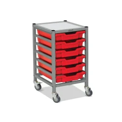 Low Single Storage Cart w/6 Trays - 3