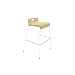 Low-Back Upholstered Counter-Height Stool