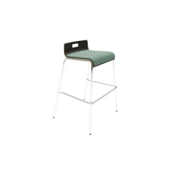 Low-Back Upholstered Counter-Height Stool