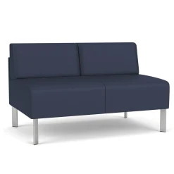 Luxe Armless Designer Loveseat