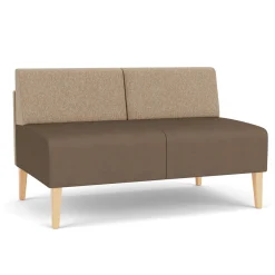 Luxe Armless Designer Loveseat