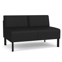 Luxe Armless Designer Loveseat