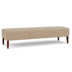 Luxe Standard Fabric Three Seat Bench