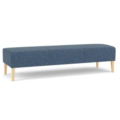 Luxe Standard Fabric Three Seat Bench