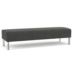 Luxe Standard Fabric Three Seat Bench